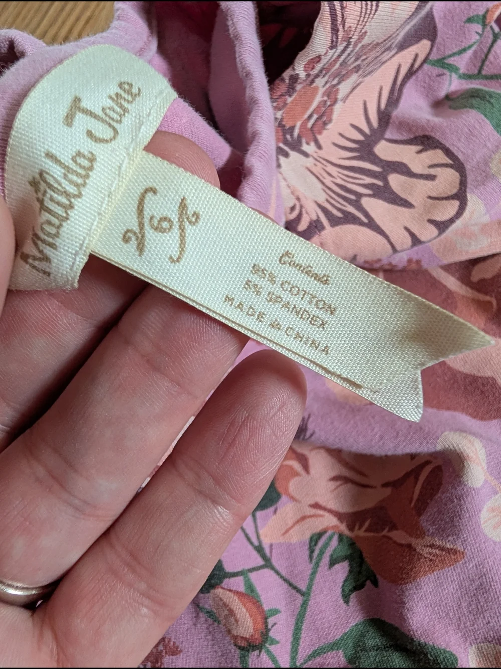 Matilda Jane Pink Floral Dress Top - Picture 2 of 4